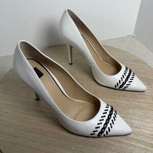 White House Black Market White Heels Pointed Toe Stiletto
